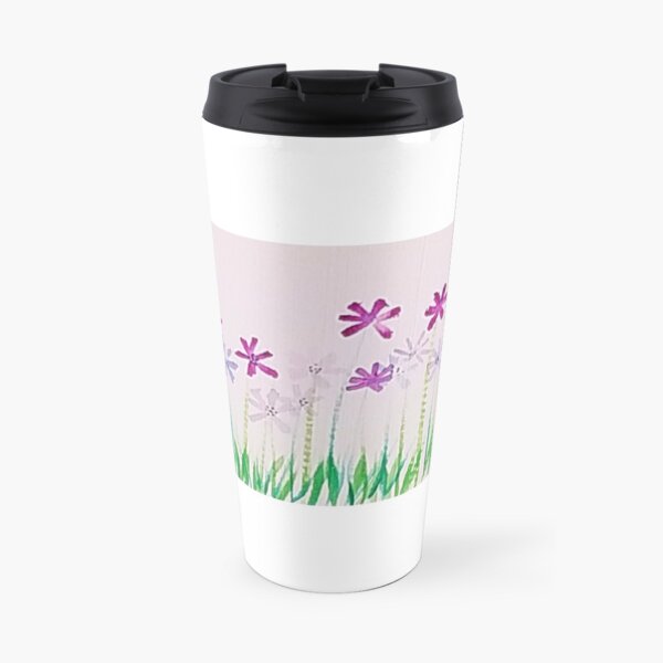 Purple Daisies Travel Mug