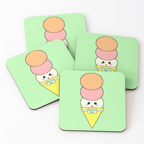 Item preview, Kawaii Ice Cream with Face Mask designed and sold by KacyCupcake.
