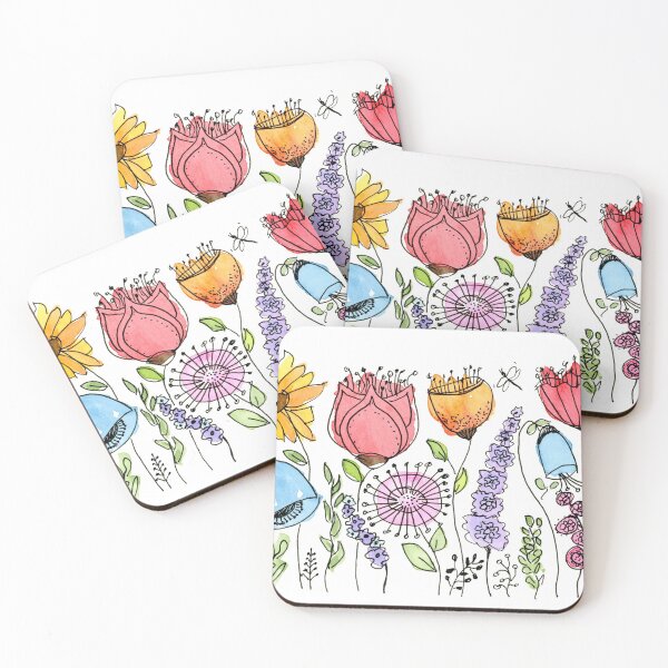 Item preview, flower doodles designed and sold by Betsy Meynardie.