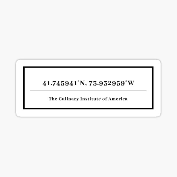 CIA Coordinates Sticker