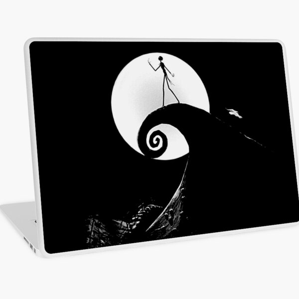 Jack Skellington Lonely Full moon design from The nightmare before christmas Laptop Skin