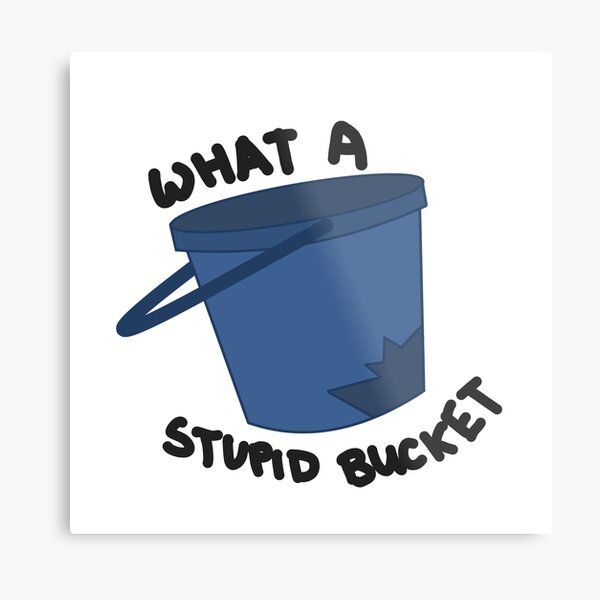 Totoro Stupid Bucket Metal Print