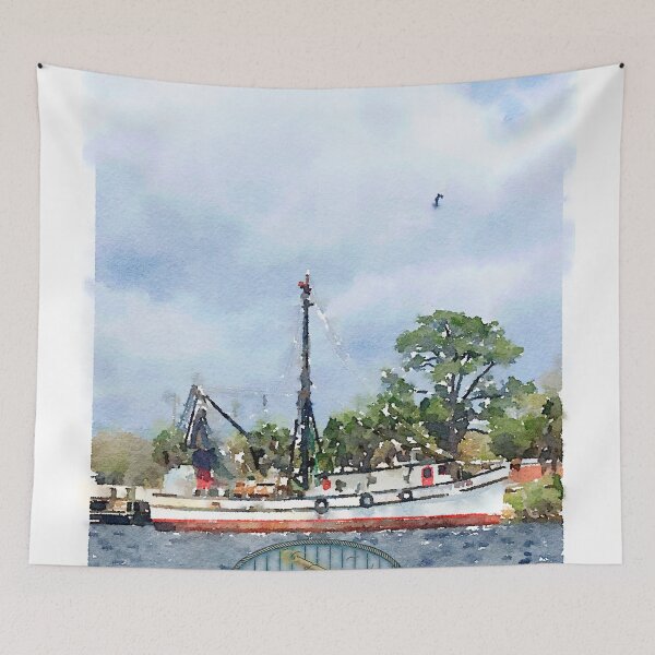 Item preview, Carabelle Florida Shrimp Fishing Boat designed and sold by Michael Garber.