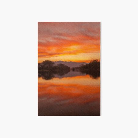 Sunset on the Pollu Pond Art Board Print