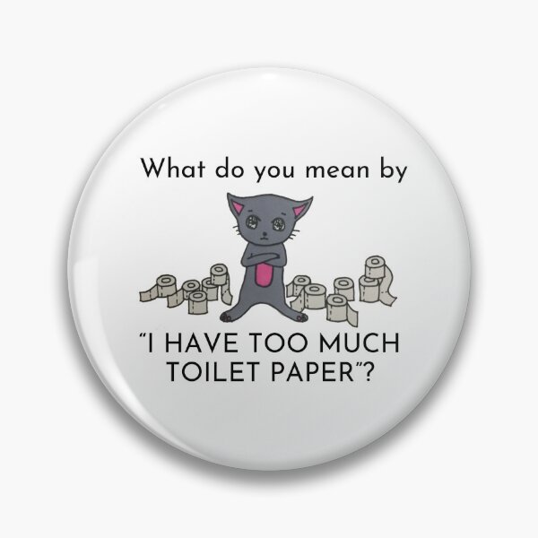Item preview, Cute cat hogging toilet paper designed and sold by introvertcafe.