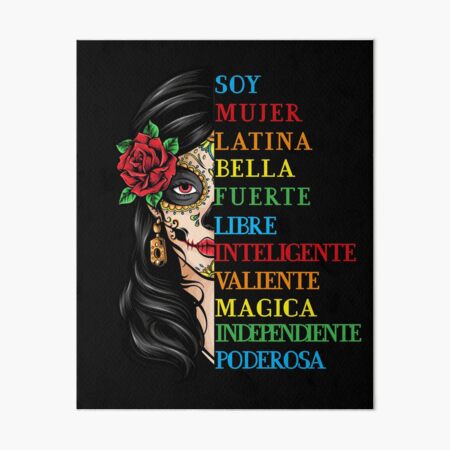 Item preview, Soy Mujer Latina Chingona Red Rose in Hair Inspirational Quote Mujer Latina, Mexican women, Mexican pride  designed and sold by Socami.