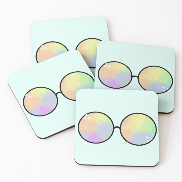 Item preview, starry eyed rainbow glasses designed and sold by Uniquely Modern Art.