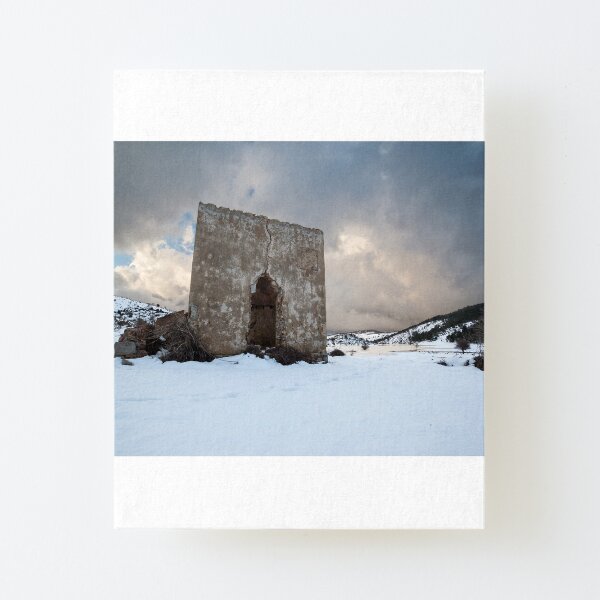 Ruin in the mountains Canvas Mounted Print