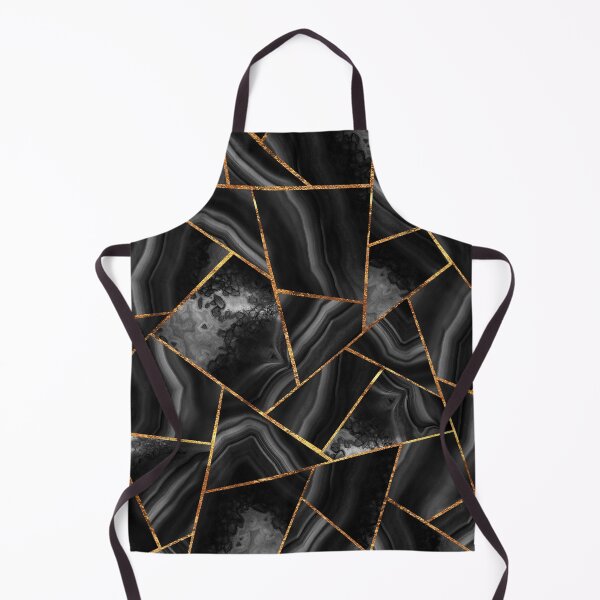 Item preview, Black Night Agate Gold Geometric Glam #2 #geo #decor #art designed and sold by Anita's & Bella's Art.