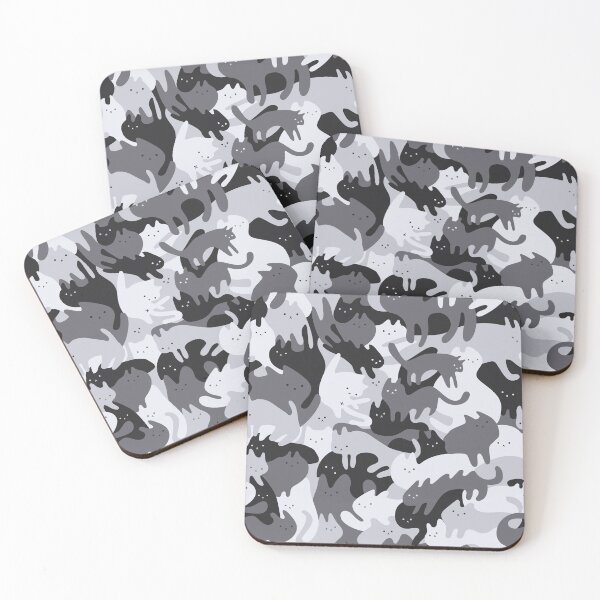 Item preview, CATmouflage - Light Grey Army CAMO Pattern designed and sold by vomaria.