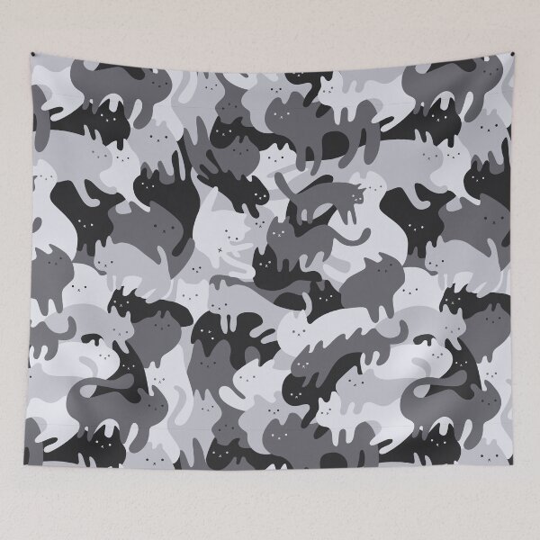 Item preview, CATmouflage - Light Grey Army CAMO Pattern designed and sold by vomaria.