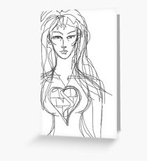 Reconstructed Heart Greeting Card