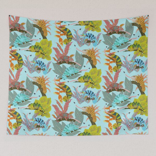 Item preview, Camouflaged Chameleons Catching Flies designed and sold by Amy Hadden.