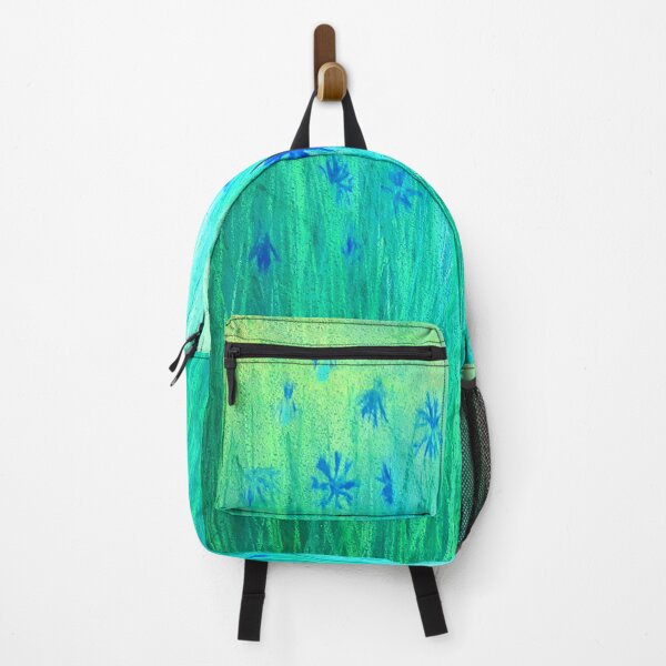 Item preview, Emerald green meadow and cornflowers designed and sold by ElenaGalaxyArt.