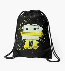 Splatter Duck - Minecraft inspired. Drawstring Bag