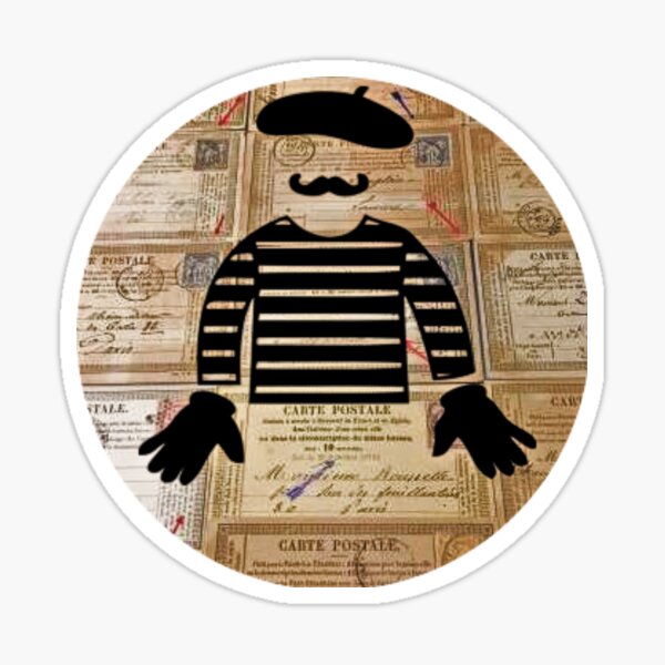 French Mime Sticker