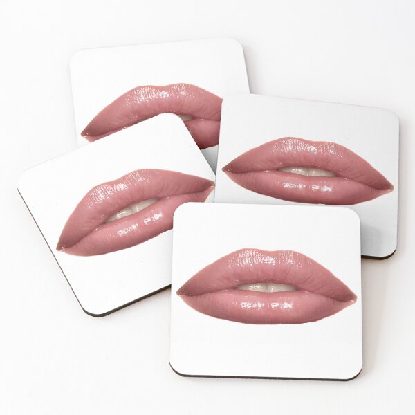 Item preview, Pink Kissing glossy Lips designed and sold by Mavesha.