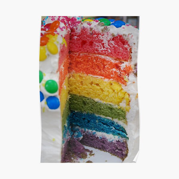 Any one for a slice of a rainbow!? Poster