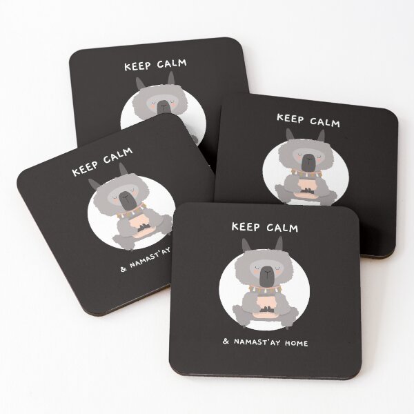 Item preview, KEEP CALM & NAMAST'AY HOME designed and sold by Ashalcheema.