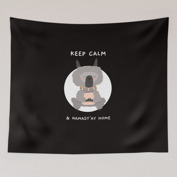Item preview, KEEP CALM & NAMAST'AY HOME designed and sold by Ashalcheema.