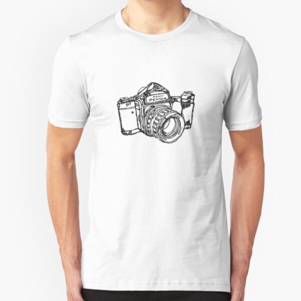 Pentax 6X7 Medium Format Camera Slim Fit T-Shirt