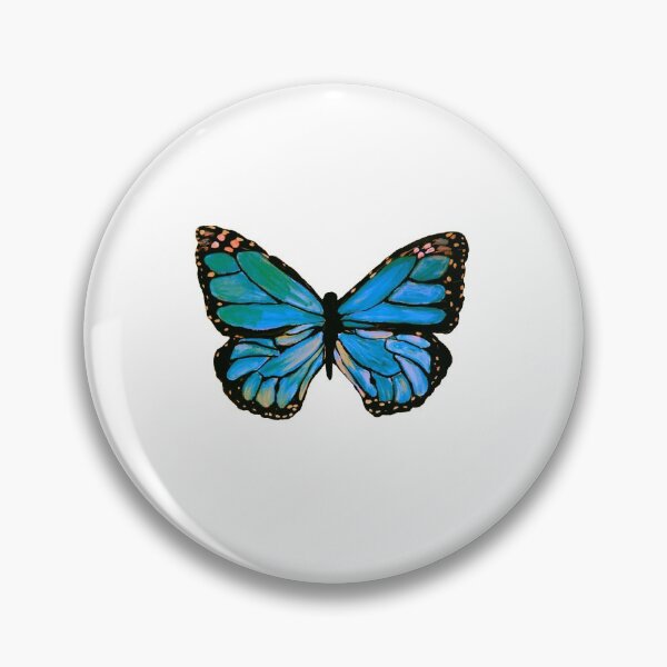Item preview, Aqua and Teal Monarch designed and sold by paintedprints.