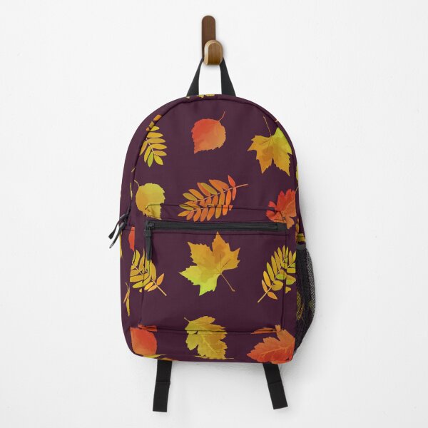 Item preview, Autumn leaves pattern on dark background designed and sold by GulArt.