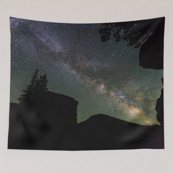 Item preview, Milky Way Over Mammoth Hot Springs designed and sold by HeadRubble.