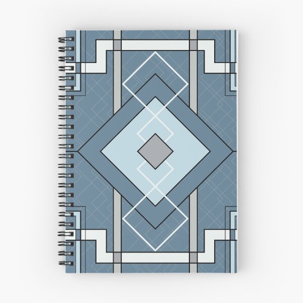 Item preview, Southwest Art Deco Blue Geometric Pattern designed and sold by VintageStyle.