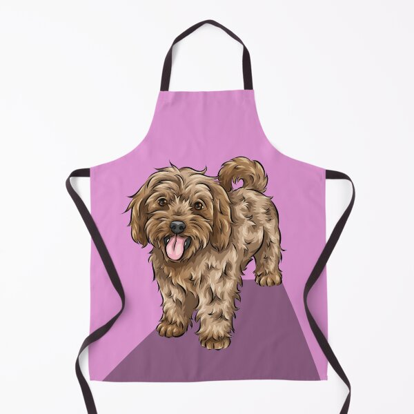 Item preview, Cute Cavapoo | Cute Dog Art | Pink Background designed and sold by shirinsart.