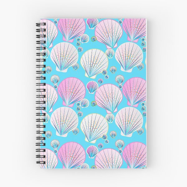 Item preview, Pink and White Sea Shells on Turquoise designed and sold by Marymarice.