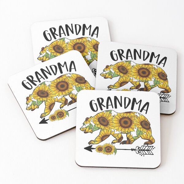 Item preview, Grandma Bear Sunflower designed and sold by PrettyPittie Shop.