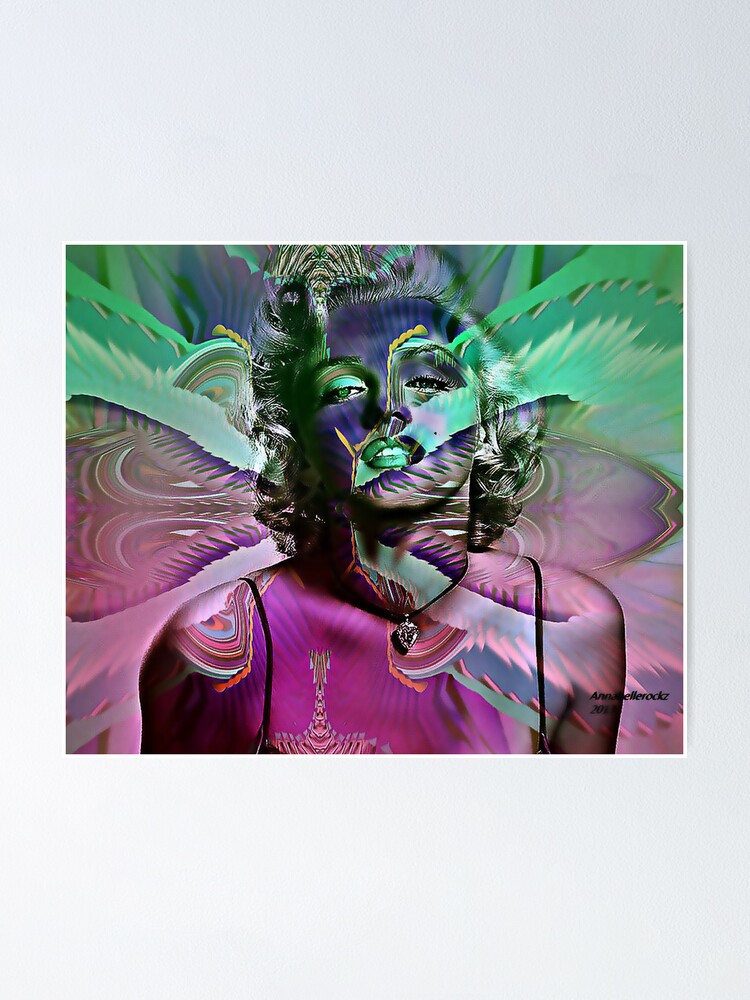 Marilyn Monroe Fractal Poster For Sale By Annabellerockz Redbubble 4772