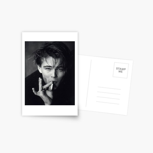 Young Leo smoking Postcard