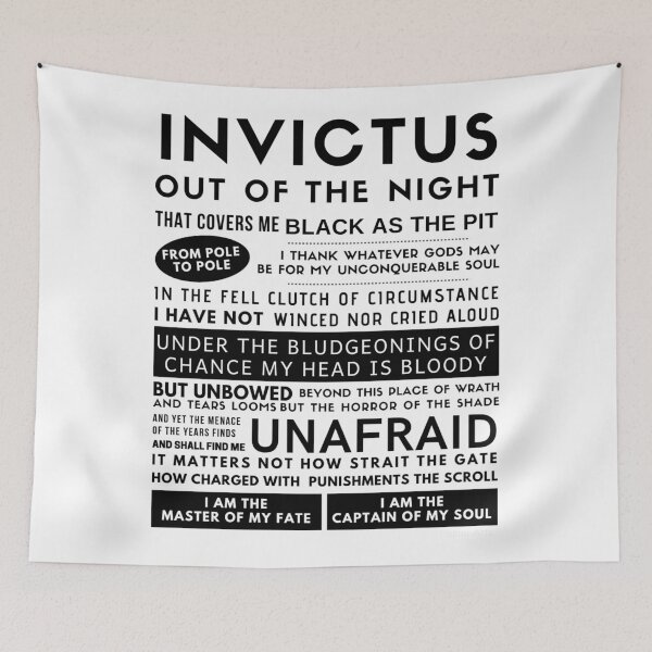 Item preview, Invictus poem by William Ernest Henley! designed and sold by LaziniArts.