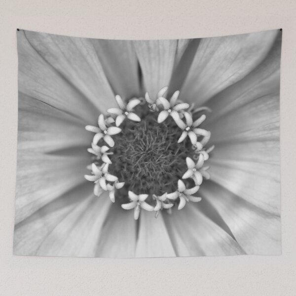 Item preview, Zinnia Macro in Black and White designed and sold by StampCity.