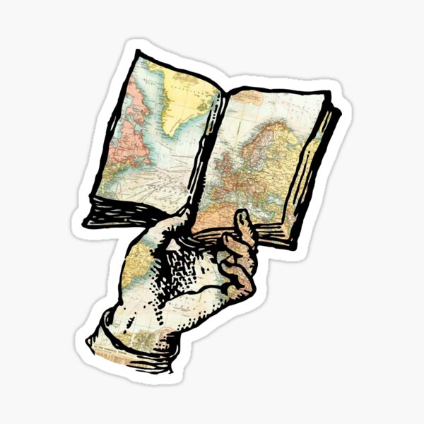 world within books Sticker