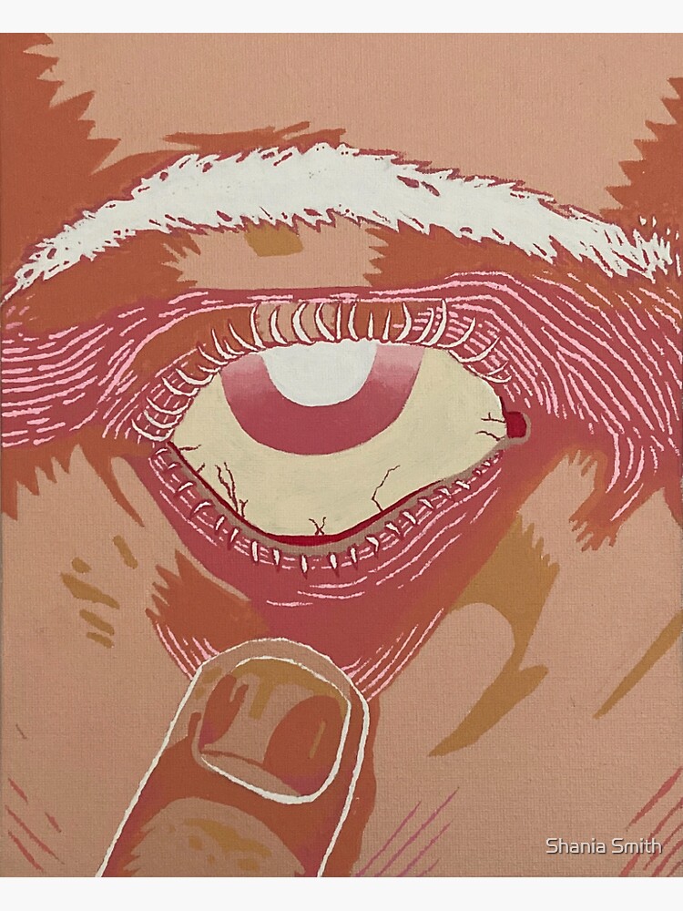 "Handmade color invert painting" Sticker by shaniasmith03 Redbubble