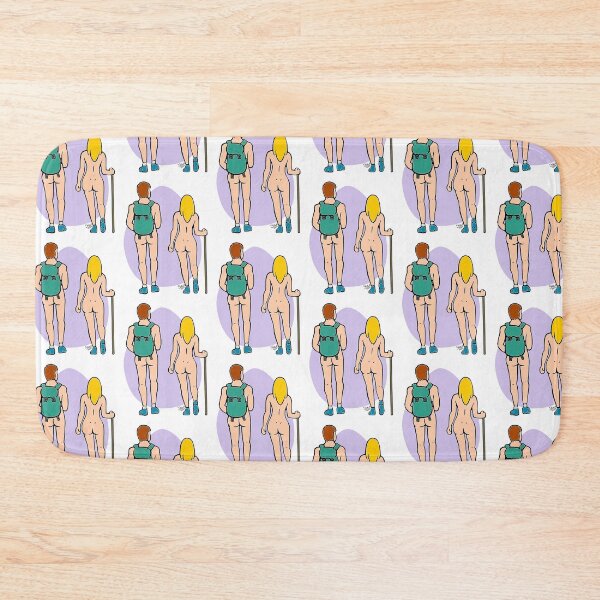 Item preview, Nude Hiking Couple designed and sold by Nude-is-Life.