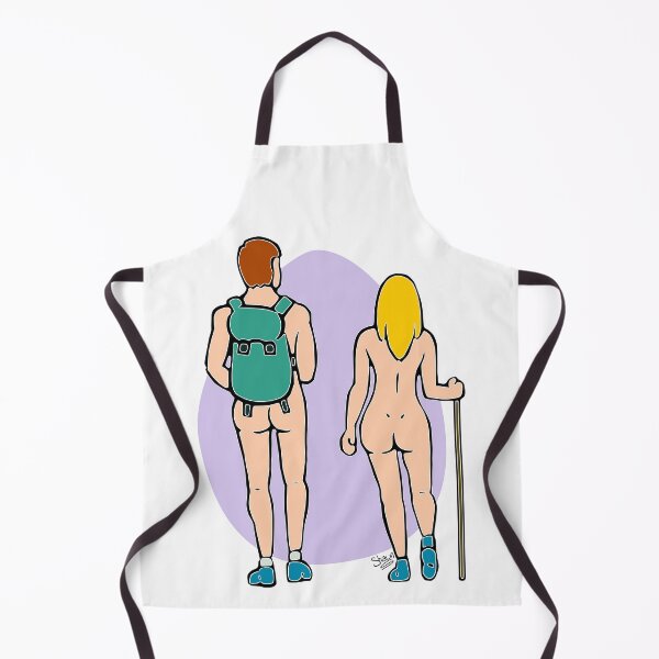 Item preview, Nude Hiking Couple designed and sold by Nude-is-Life.