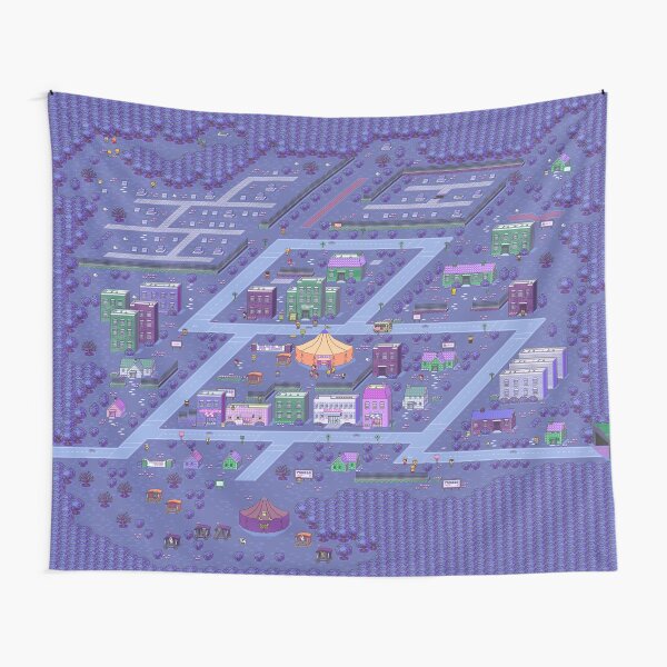 "Earthbound Threed Map" Tapestry for Sale by Redbubble