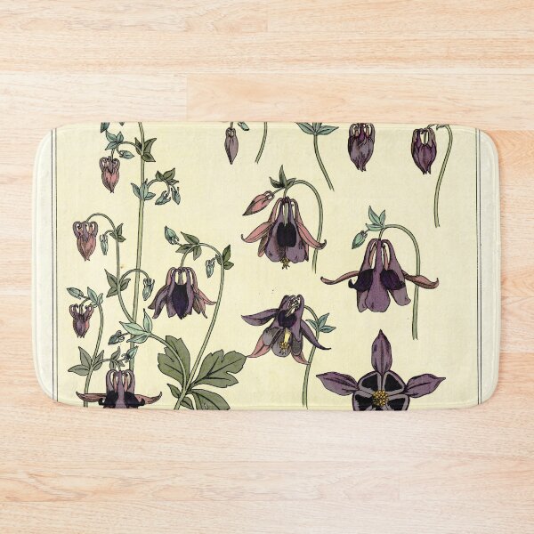 Item preview, French botanical flower plate - Maurice Verneuil - Ancolie designed and sold by DejaVuStudio.