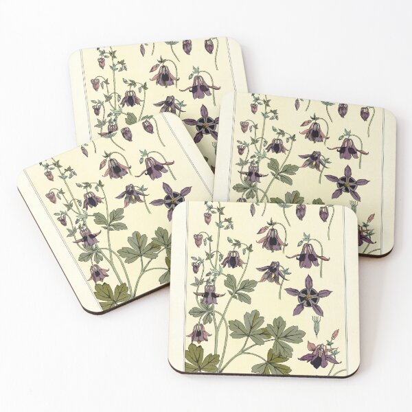 Item preview, French botanical flower plate - Maurice Verneuil - Ancolie designed and sold by DejaVuStudio.