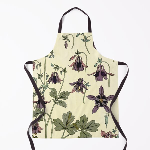 Item preview, French botanical flower plate - Maurice Verneuil - Ancolie designed and sold by DejaVuStudio.