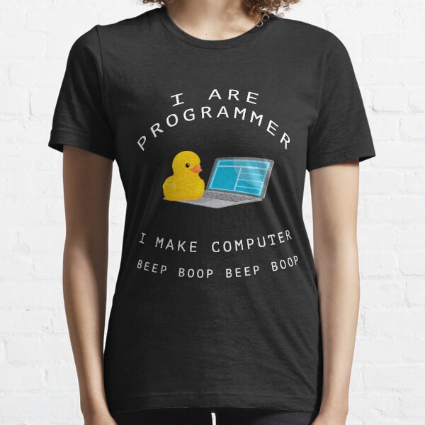 I are programmer Beep boop duck Essential T-Shirt
