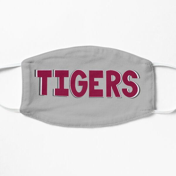 Maroon Tigers on Gray Mask