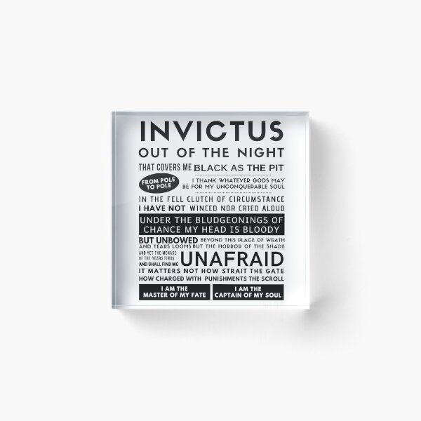 Item preview, Invictus poem by William Ernest Henley! designed and sold by LaziniArts.