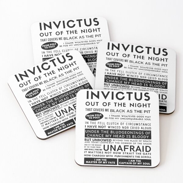 Item preview, Invictus poem by William Ernest Henley! designed and sold by LaziniArts.