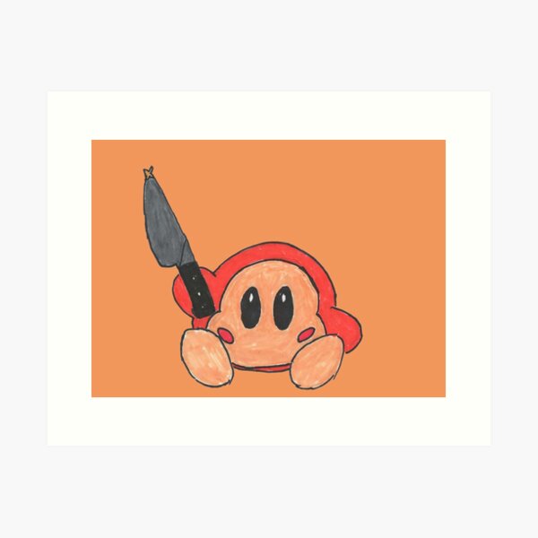 Kirby With Knife Art Prints for Sale | Redbubble