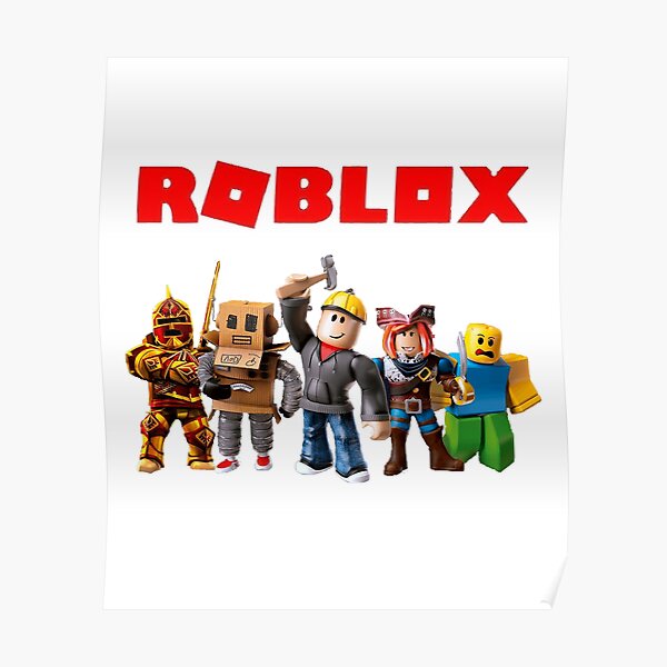 Roblox Logo Remastered Poster By Lukaslabrat Redbubble - roblox propaganda poster